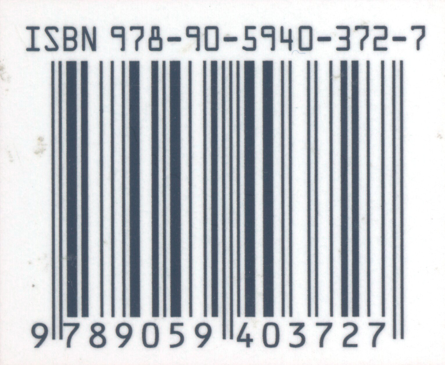Кітаптың артқы мұқабасындағы ISBN штрихкоды